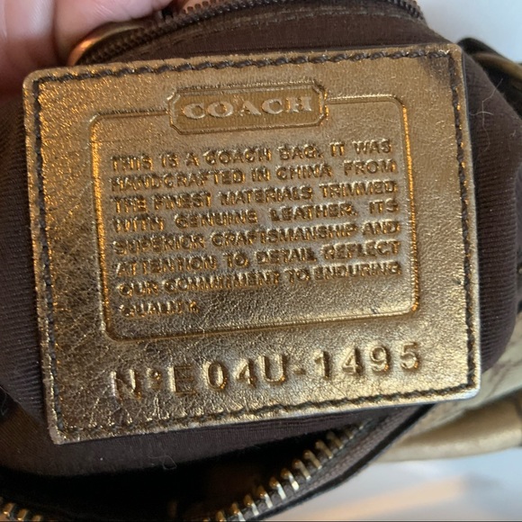 Coach Suede Leather Jacquard Logo Purse Handbag - Picture 9 of 9